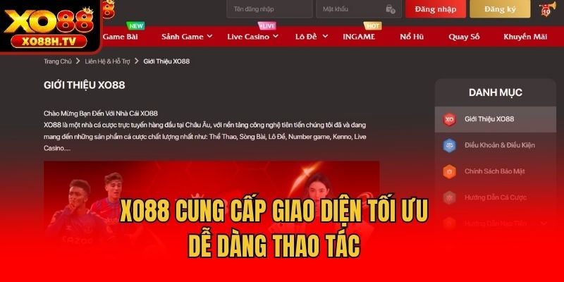 XO88: Link Vào Nhà Cái Update T1/2026 Không Bị Chặn 15 Xo88 cung cấp giao diện tối ưu, dễ dàng thao tác